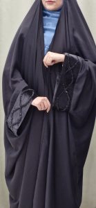 چادر یاسمین جواهردوزی مشکی