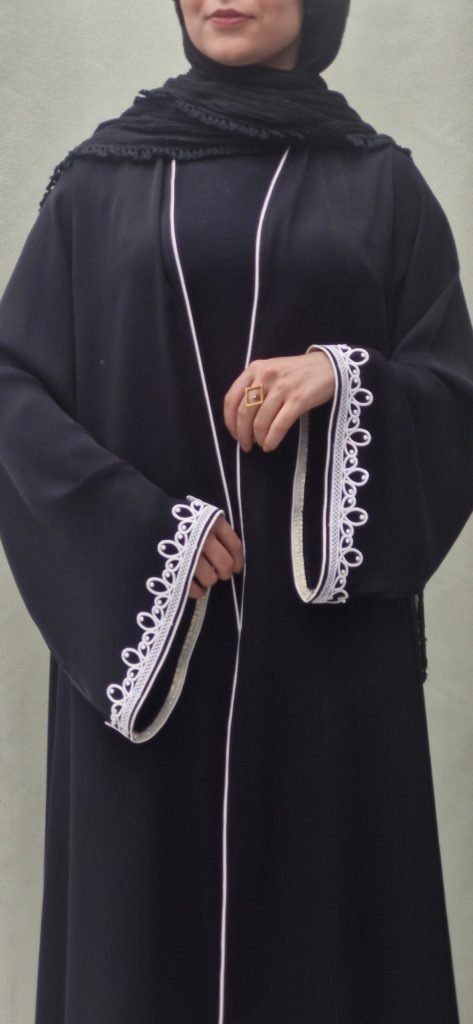 مانتوعبایی جلوباز(رودوشی)