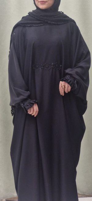 مانتوعبایی جواهردوزی لوزی