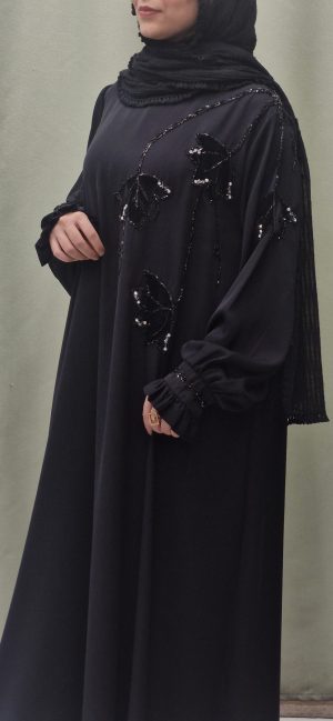 مانتوعریی مخمل جواهر برگ انگور