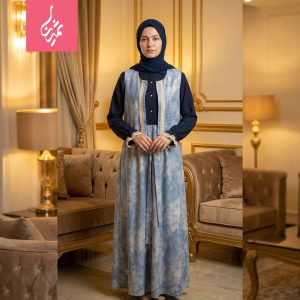 مانتوعبایی جلیقه دار