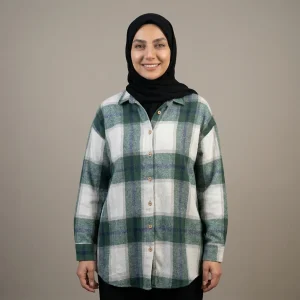 تونیک پشمی چهارخونه